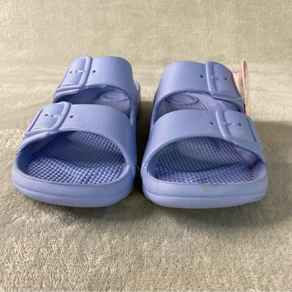 Totes Slide Womens Sandals Size 6 Periwinkle Foam EVA Cushion Water NEW - Picture 5 of 12